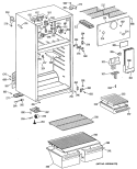 Section Diagram and Parts List for CTX16EYTDRAD  Hotpoint Refrigerator