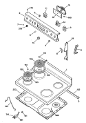Section Diagram and Parts List for RB534GT1  Hotpoint Range