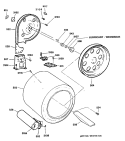 Section Diagram and Parts List for DLL3980SAM  Hotpoint Dryer
