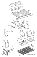 Part Location Diagram of WR02X9287 GE BRKT DEF HTR