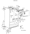 CABINET PARTS Diagram and Parts List for CTX18LAXCRWH  Hotpoint Refrigerator