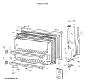 FREEZER DOOR Diagram and Parts List for CTX18CASCRWH  Hotpoint Refrigerator