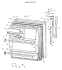 FRESH FOOD DOOR Diagram and Parts List for CTX18CASCRWH  Hotpoint Refrigerator