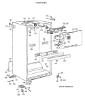 CABINET PARTS Diagram and Parts List for CTX18LAXERWH  Hotpoint Refrigerator