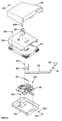 Section Diagram and Parts List for L2B335GEL0  General Electric Range