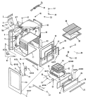 Section Diagram and Parts List for L2B235GEL0  General Electric Range
