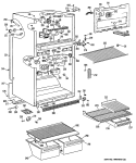 Section Diagram and Parts List for MTX18EPBRAD  General Electric Refrigerator