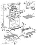Section Diagram and Parts List for MTX18GPJRWH  General Electric Refrigerator