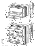 Section Diagram and Parts List for MTX19GPJRAD  General Electric Refrigerator