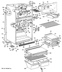 Section Diagram and Parts List for MTX19GPJRAD  General Electric Refrigerator
