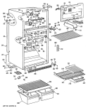 Section Diagram and Parts List for MTX21EPBRWH  General Electric Refrigerator