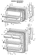 Part Location Diagram of WR22X5090 GE DAIRY DOOR Assembly