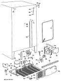 Section Diagram and Parts List for MSXH24DLL  General Electric Refrigerator