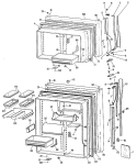 Section Diagram and Parts List for MTX22GMRRAD  General Electric Refrigerator