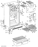 Section Diagram and Parts List for MTXY14EPBRAD  General Electric Refrigerator