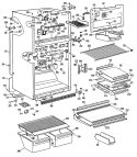 Section Diagram and Parts List for MTX22GPKRWH  General Electric Refrigerator