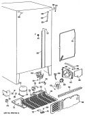 Section Diagram and Parts List for MSE27HMA  General Electric Refrigerator