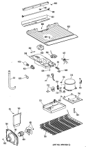 Section Diagram and Parts List for MTXY14CPERAD  General Electric Refrigerator