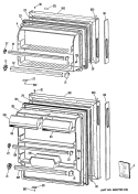 Section Diagram and Parts List for MTXY14EPERAD  General Electric Refrigerator