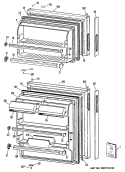 Section Diagram and Parts List for MTXY16EPERAD  General Electric Refrigerator