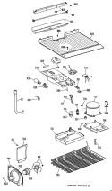 Section Diagram and Parts List for MTXY16EPERAD  General Electric Refrigerator
