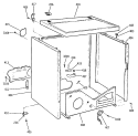 Section Diagram and Parts List for DRB4900SAMWW  General Electric Dryer