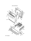 DOOR & DRAWER PARTS Diagram and Parts List for LGB116GPT2WH  General Electric Range