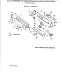 CONTROLS & BACKSPLASH Diagram and Parts List for WBXR1060T2AA  General Electric Washer