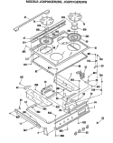 Part Location Diagram of WB64K5053 GE BURNER BOX BOTTOM