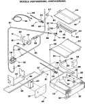 Section Diagram and Parts List for JGSP30GER2BG  General Electric Range
