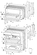 Section Diagram and Parts List for TBX18ZPJRAD  General Electric Refrigerator