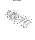 Section Diagram and Parts List for JRP24GV1BB  General Electric Wall Oven