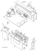 Part Location Diagram of WB22X5119 GE SWITCH, OVEN L.O.