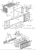 Part Location Diagram of WJ71X1065 GE LINK HORIZONTAL LOUVERS