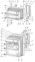Section Diagram and Parts List for TBF16TGB  General Electric Refrigerator