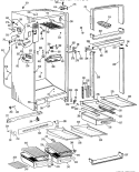 Section Diagram and Parts List for TBF16TGB  General Electric Refrigerator