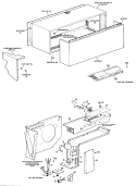 Section Diagram and Parts List for A3B698DCALW1  General Electric Air Conditioner