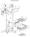 FRESH FOOD SECTION Diagram and Parts List for TFX19LHB  General Electric Refrigerator