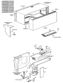 Section Diagram and Parts List for A2B398DGALR2  General Electric Air Conditioner