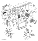 Section Diagram and Parts List for A2B398DGALR2  General Electric Air Conditioner