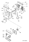 Section Diagram and Parts List for AEX08FAM1  General Electric Air Conditioner
