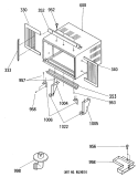 Section Diagram and Parts List for AEX08FAM1  General Electric Air Conditioner