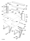 Section Diagram and Parts List for AWK18D1V1  General Electric Air Conditioner