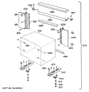 Part Location Diagram of WJ82X0155 GE CLOSURE PNL