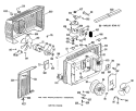 Section Diagram and Parts List for AT706FT5A  General Electric Air Conditioner
