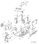 Section Diagram and Parts List for ACM08FAX1  General Electric Air Conditioner