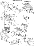 FREEZER SECTION Diagram and Parts List for TFX20RHF  General Electric Refrigerator