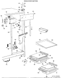 FRESH FOOD SECTION Diagram and Parts List for TFX20RHF  General Electric Refrigerator
