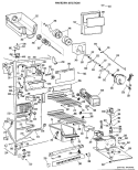 FREEZER SECTION Diagram and Parts List for TFX24EHE  General Electric Refrigerator
