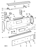 Section Diagram and Parts List for JB552GK-2  General Electric Range